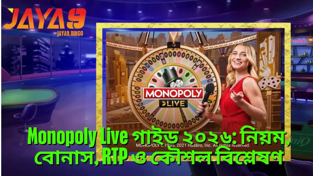 Monopoly Live গাইড ২০২৬: নিয়ম, বোনাস, RTP ও কৌশল বিশ্লেষণ 1 Monopoly Live গাইড ২০২৬: নিয়ম, বোনাস, RTP ও কৌশল বিশ্লেষণ
